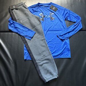 NWT Under Armour Jogger & Long Sleeve Tee Set Boys Youth Size XL